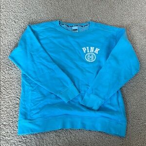 PINK Victoria's Secret Blue Crewneck Sweater
